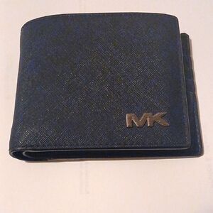 Michael Kors Blue Leather Card Holder